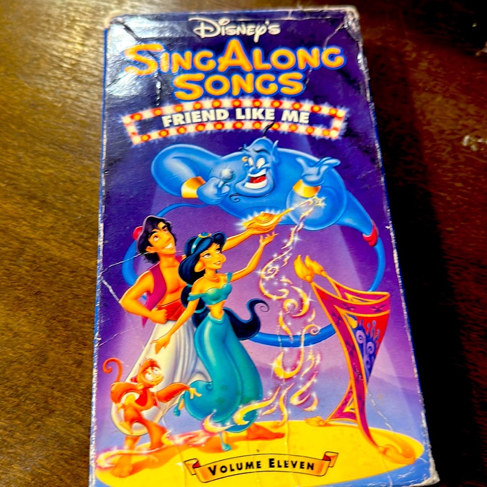 Disney Sing Along Songs Aladdin sings like Friend Like Me Volume Eleven VHS